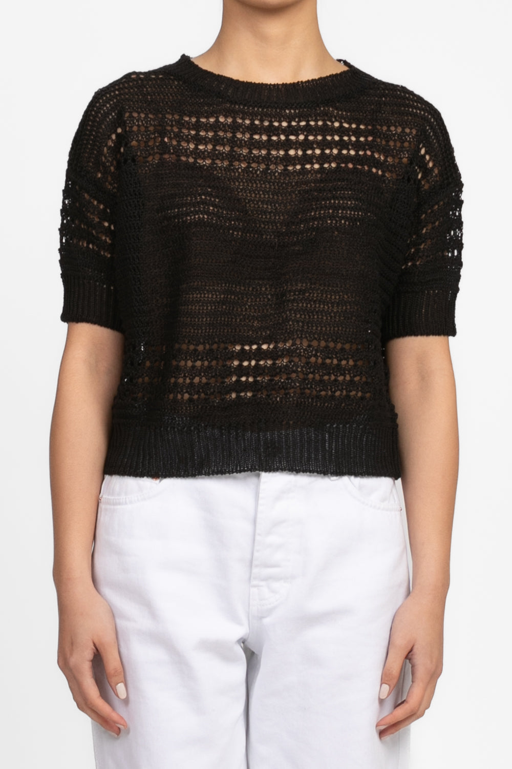 Vicolo - Maglia girocollo traforata Art. 55054D
