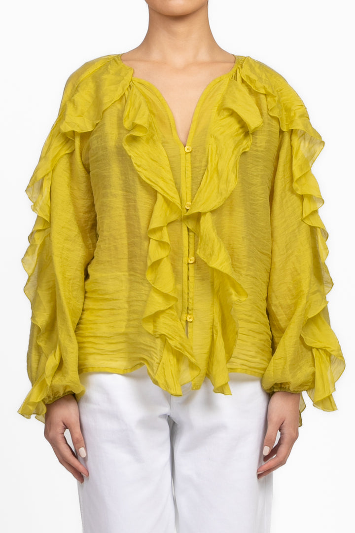 Vicolo - Camicia con rouches Art. TD1903