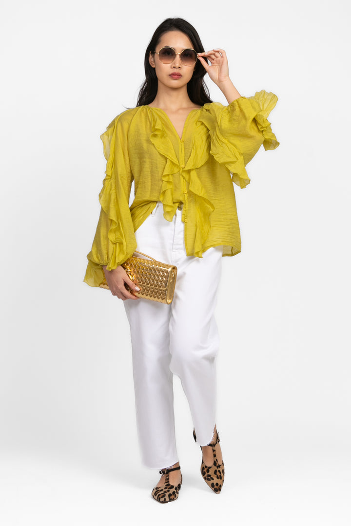 Vicolo - Camicia con rouches Art. TD1903