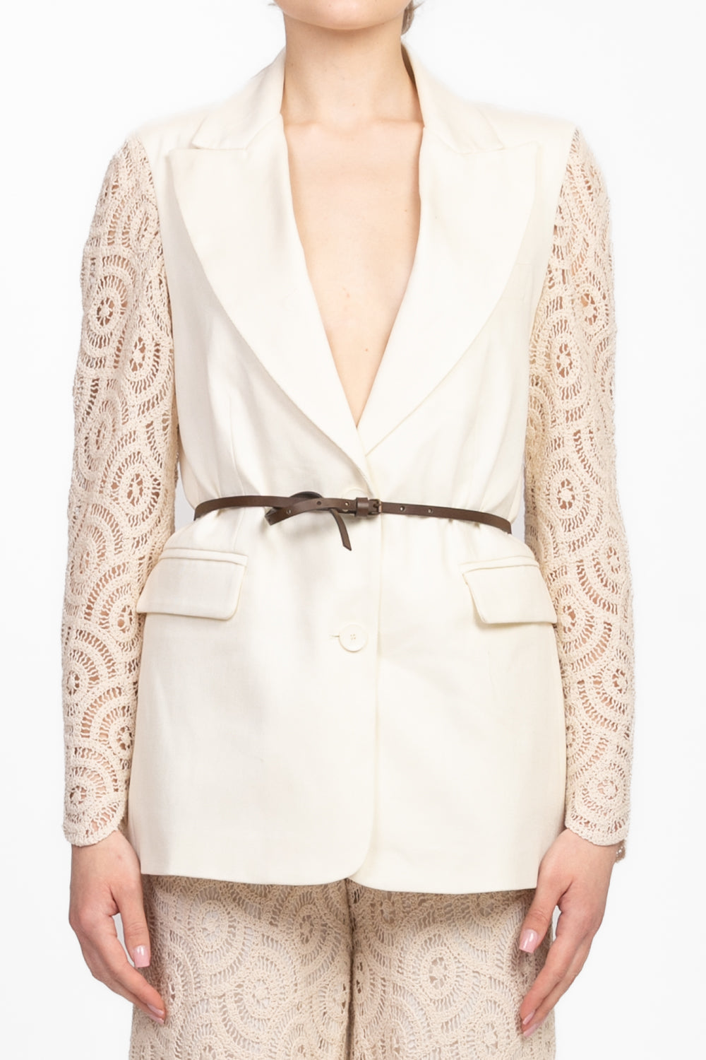 Tensione In - Giacca maniche crochet Art. S25J869