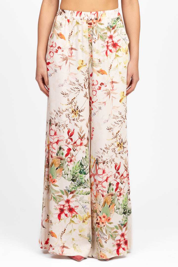 Imperial - Pantalone floreale palazzo Art. P4G4JVD