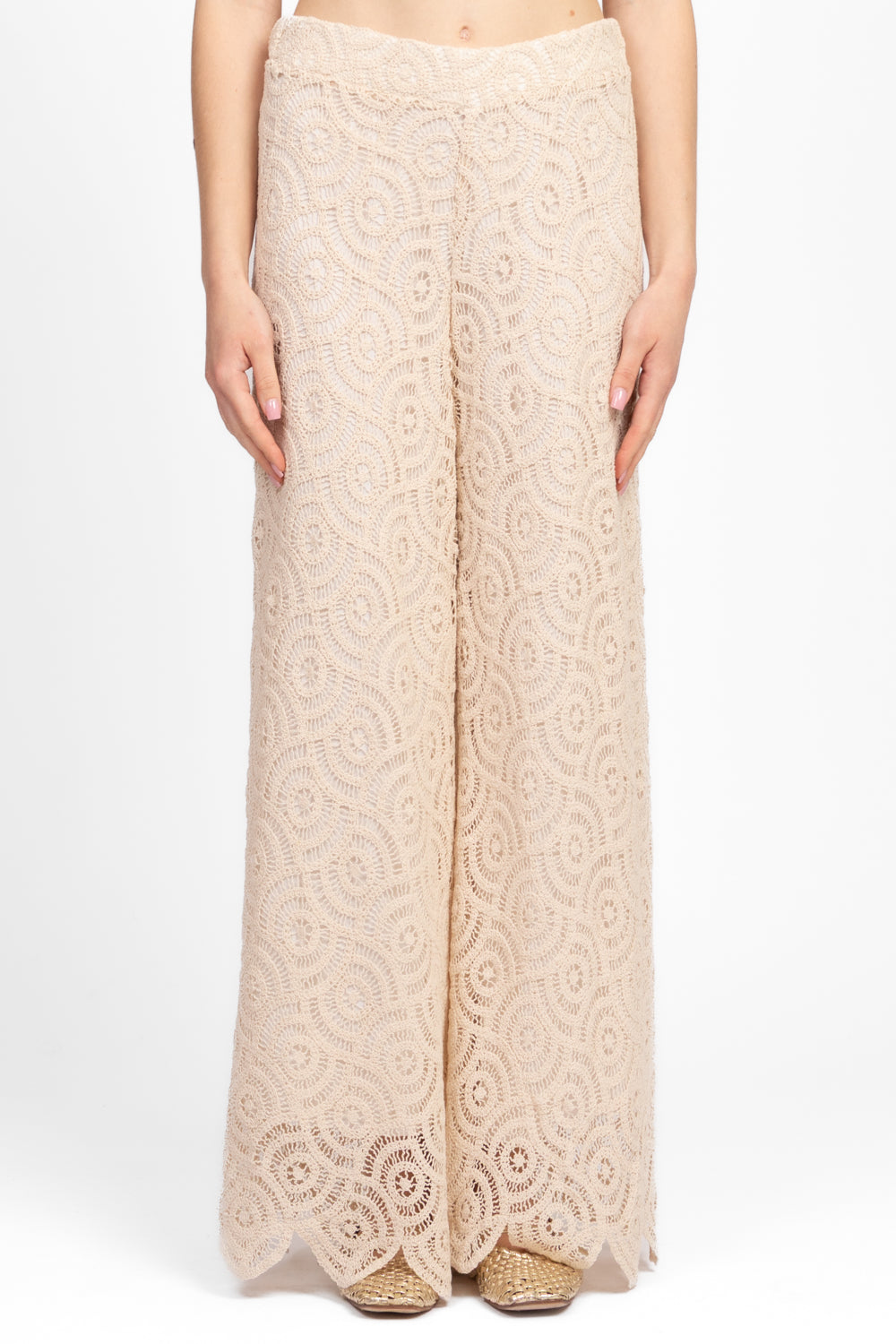 Tensione In - Pantalone macramè Art. S25P865