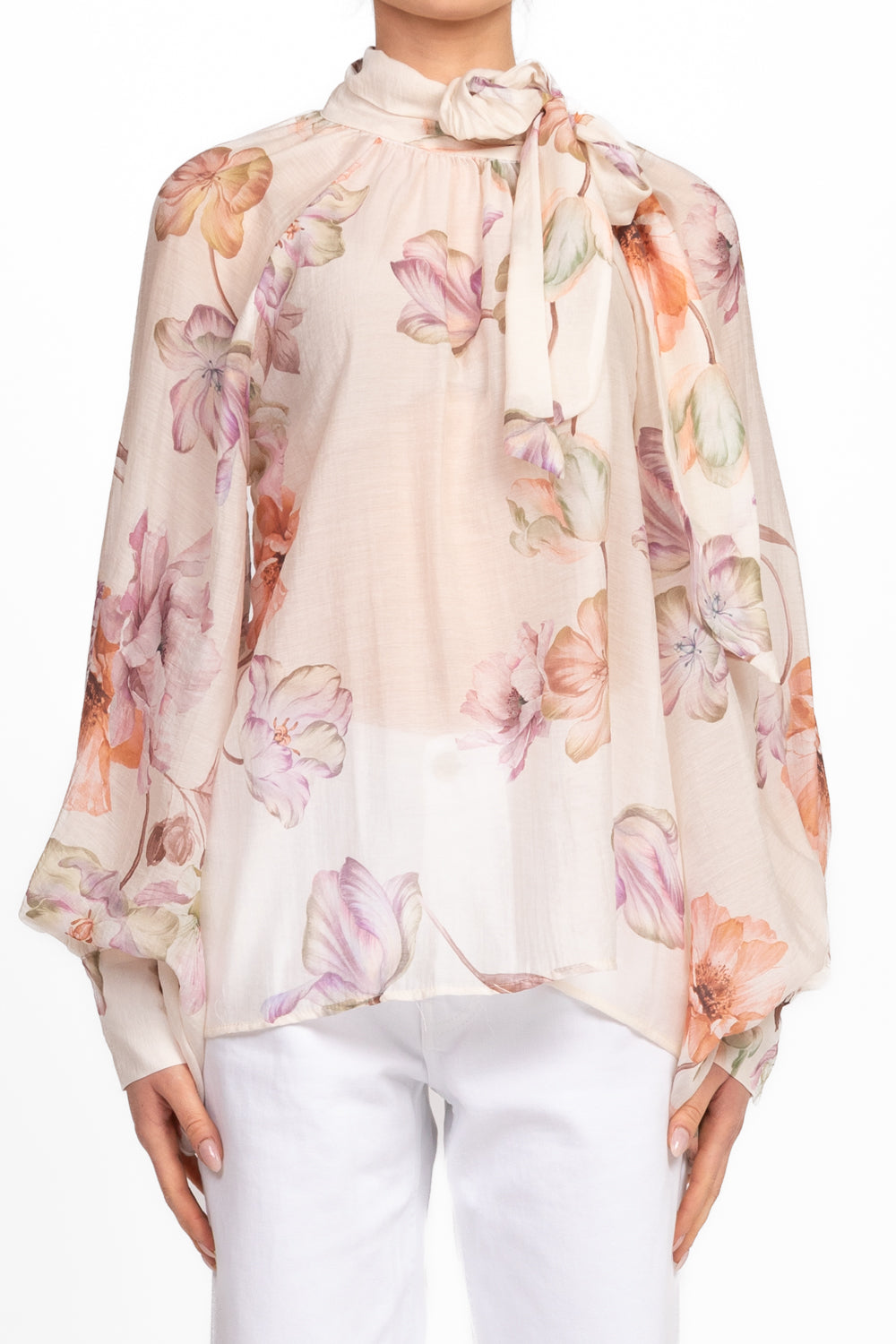 Vicolo - Blusa floreale con fiocco Art. TD1928