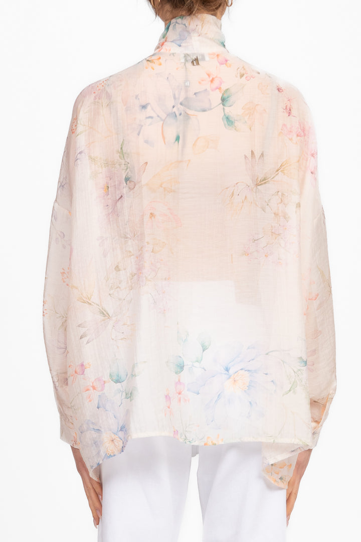 Dixie - Blusa floreale con fiocco Art. CELOWTS