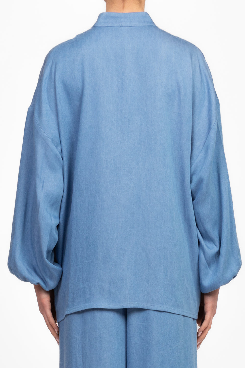 Tensione In - Camicia chambray colletto coreana Art. 25C7438