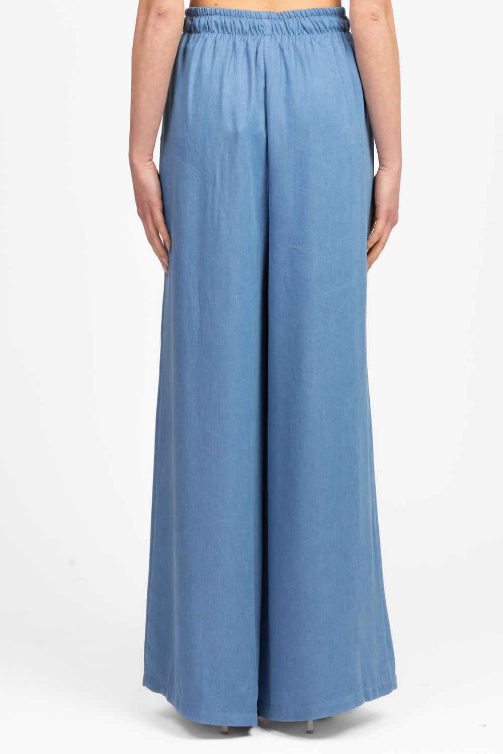 Tensione In - Pantalone chambray con coulisse Art. 25P7460