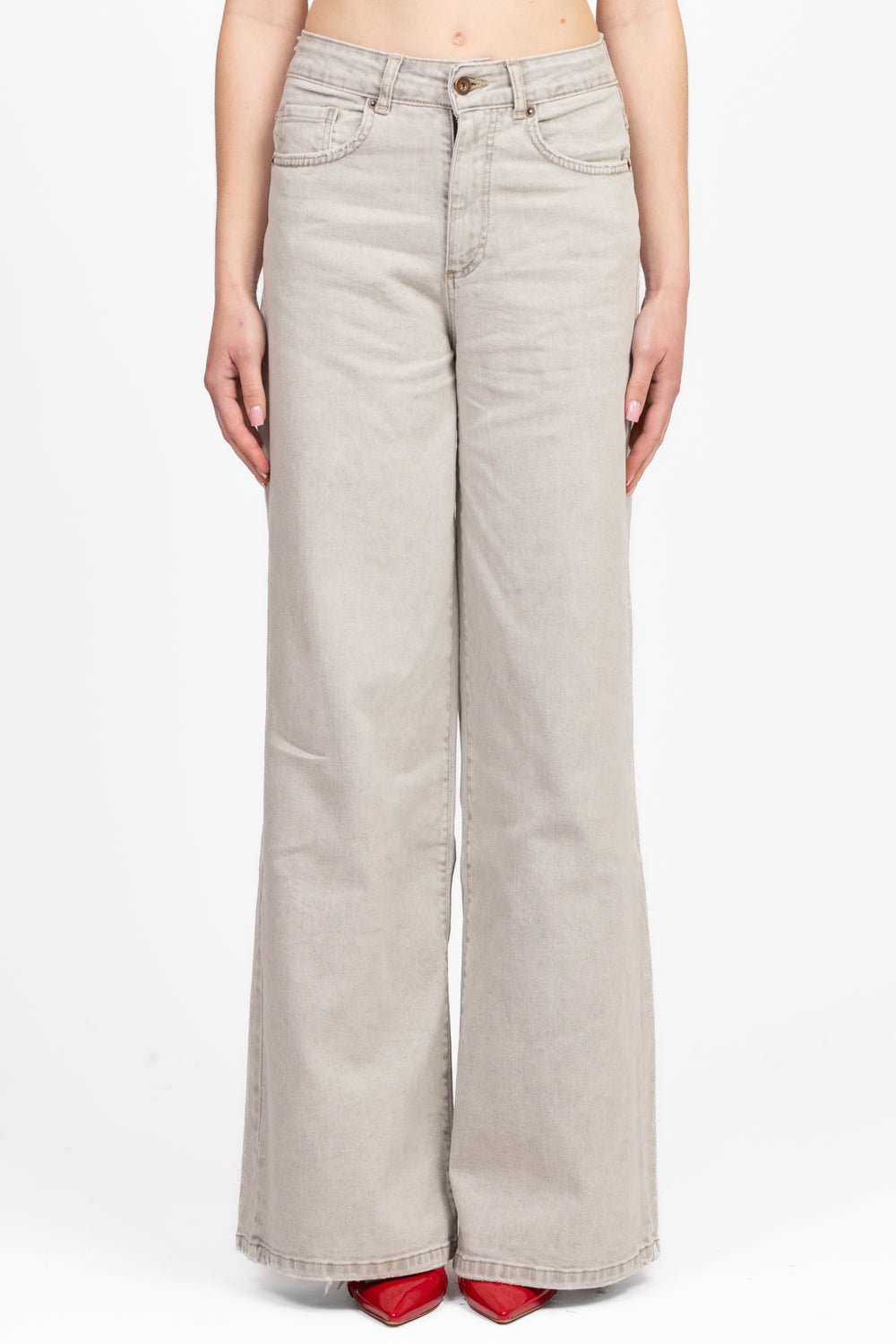Bloom - Jeans palazzo Art. ROMA-GRIS