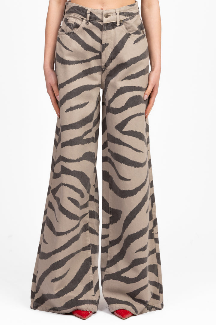 Vicolo - Jeans MYRNA zebrato palazzo Art. DD5369