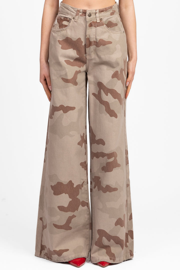 Vicolo - Jeans MYRNA palazzo camouflage Art. DD5370