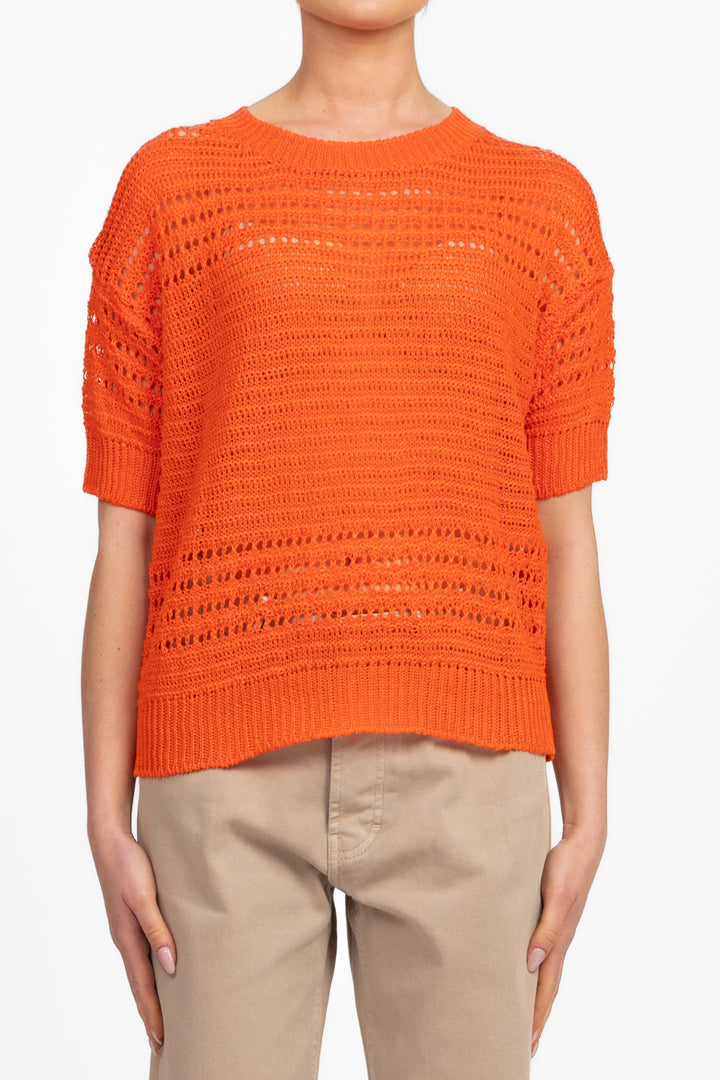 Vicolo - Maglia girocollo traforata Art. 55054D