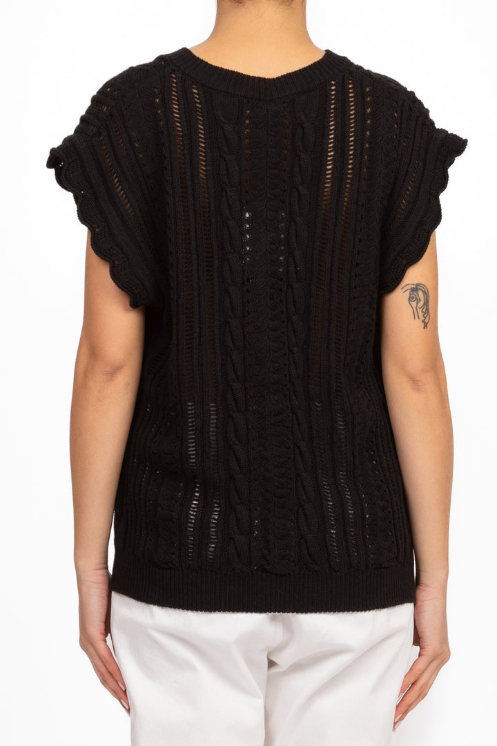 Tensione In - Gilet crochet scollo a v Art. P5HMT08A414