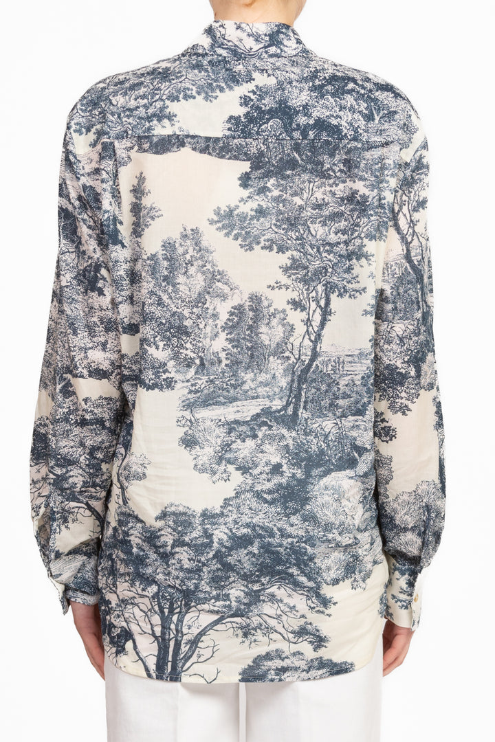 Tensione In - Camicia stampa toile de jouy  Art. PE25-2539