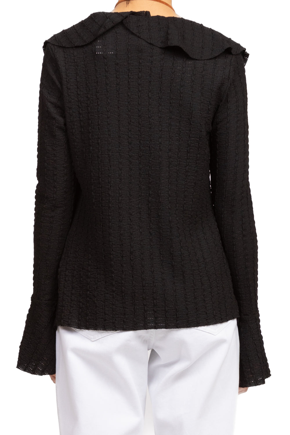 Have One - Blusa scollo v con rouches Art. CSO-N182