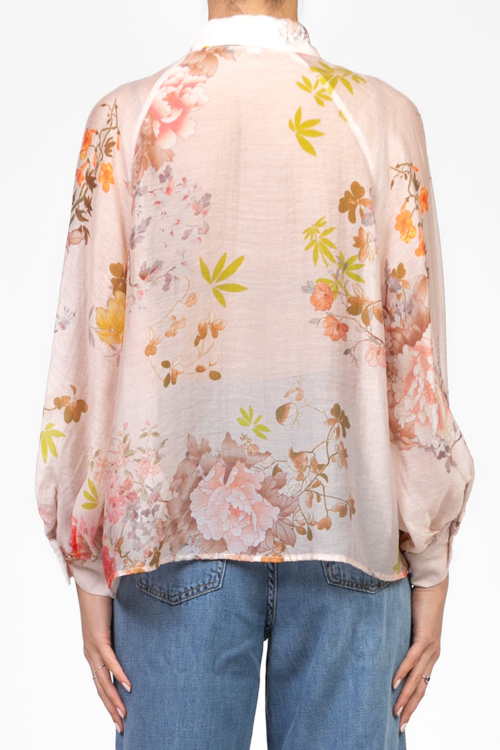 Dixie - Camicia floreale manica palloncino Art. CDSAWUU