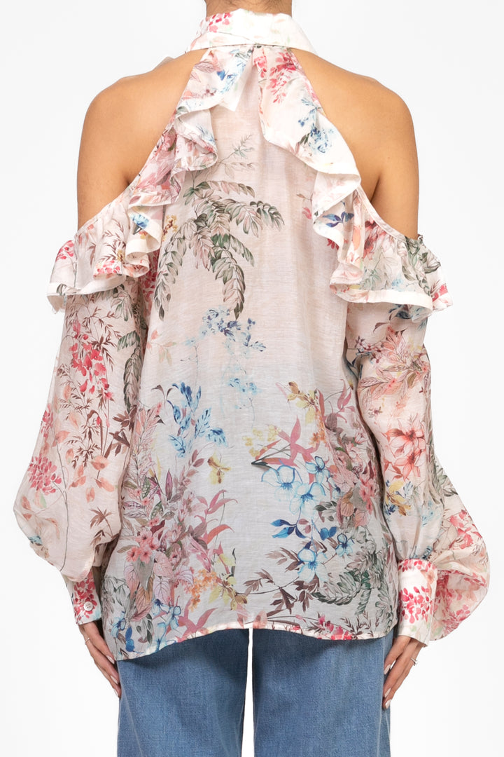 Vicolo - Camicia cut out floreale Art. TD2070