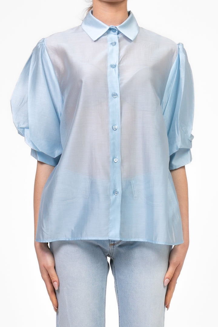 Vicolo - Camicia manica corta a palloncino Art. TD1967