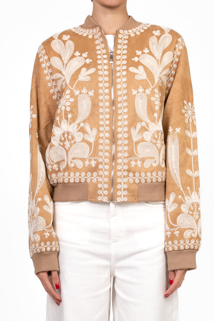 Have One - Bomber effetto suede con ricamo Art. KSS-N051
