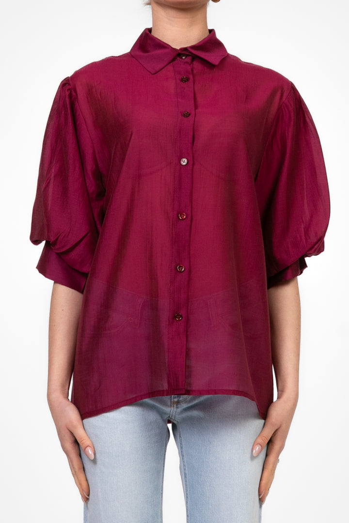Vicolo - Camicia manica corta a palloncino Art. TD1967
