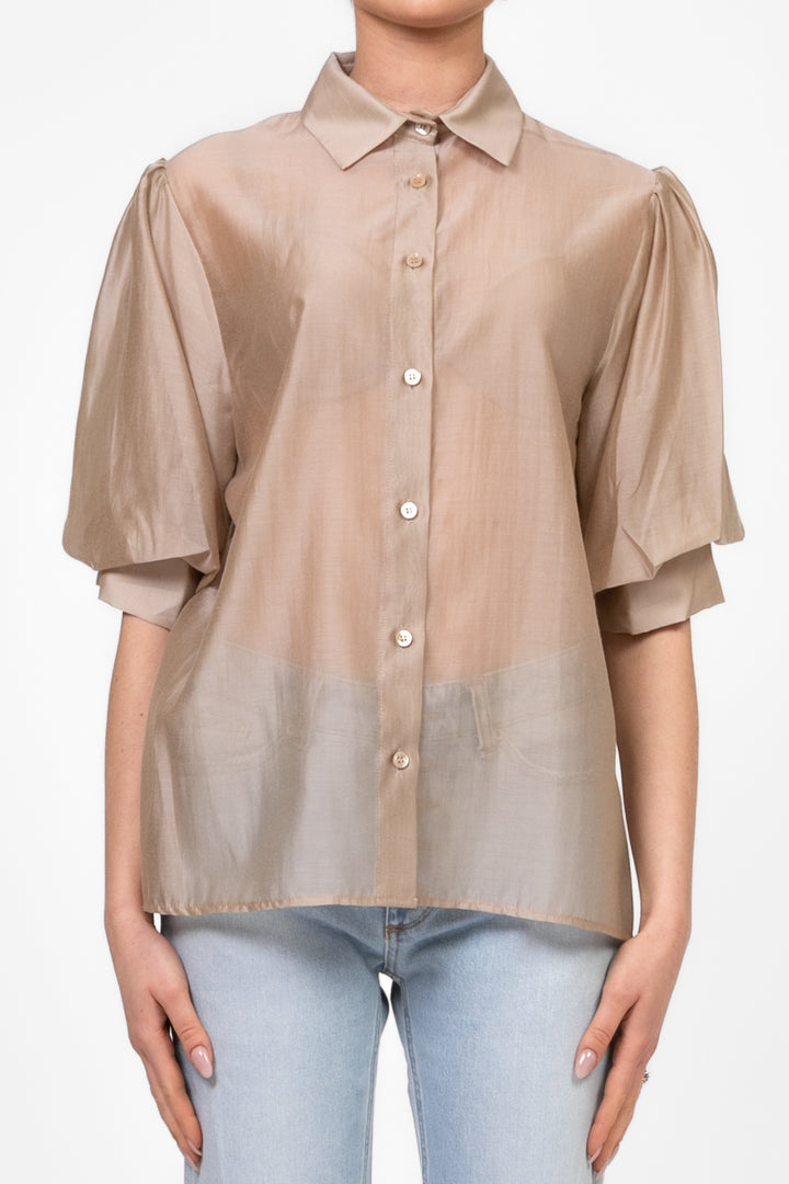 Vicolo - Camicia manica corta a palloncino Art. TD1967