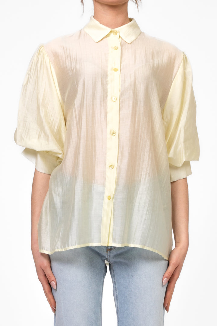 Vicolo - Camicia manica corta a palloncino Art. TD1967