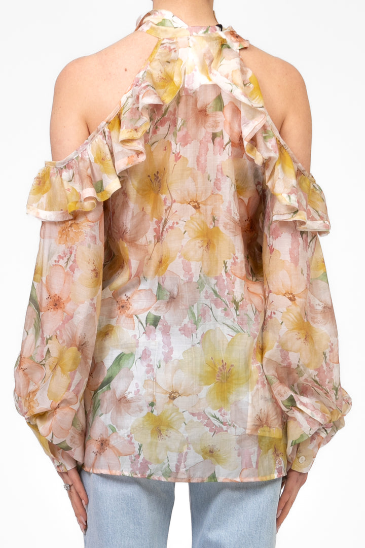Vicolo - Camicia cut out floreale Art. TD2077