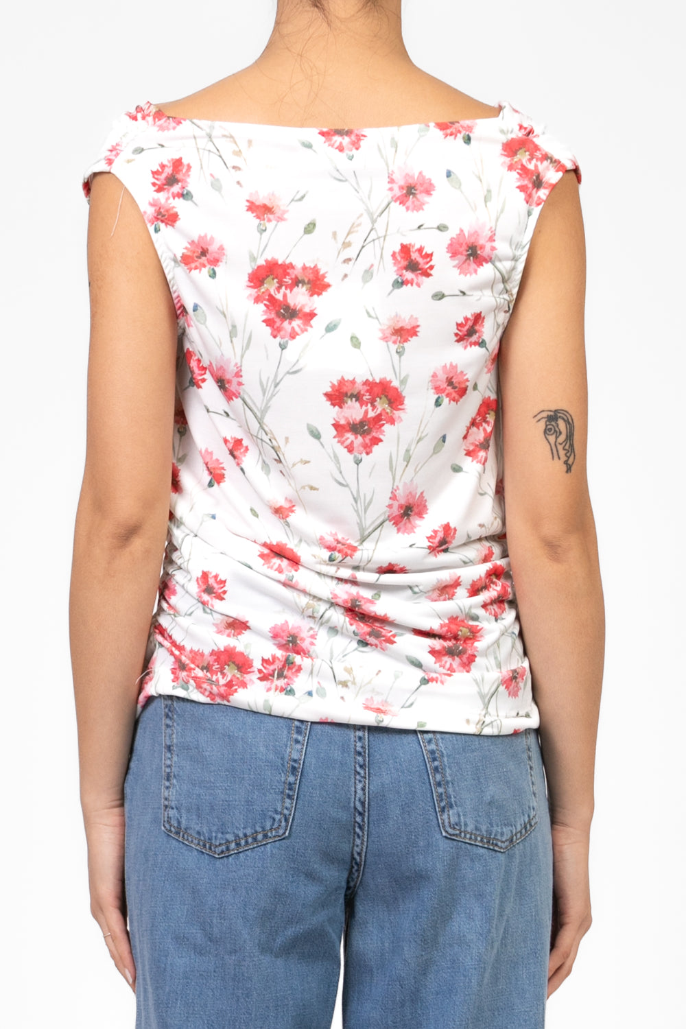 Vicolo - Top floreale con arricciatura Art. TD2052