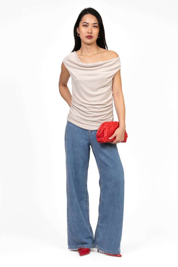 Vicolo - Top scollo shiffer Art. TD2053
