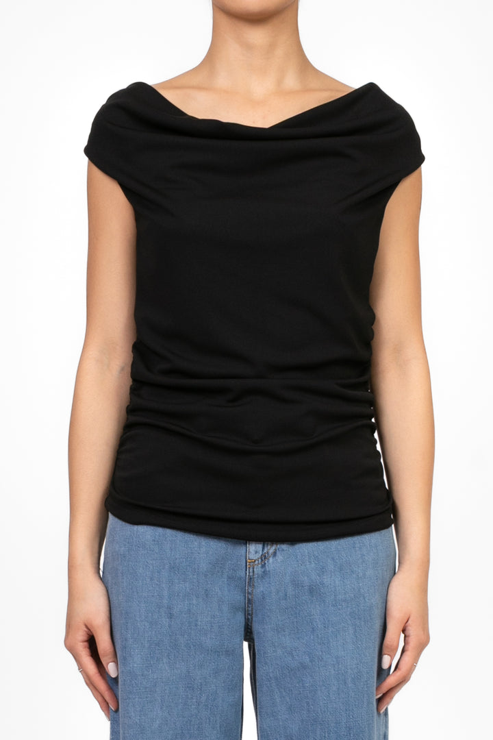Vicolo - Top scollo shiffer Art. TD2053