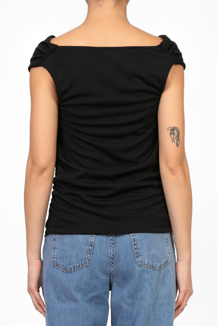 Vicolo - Top scollo shiffer Art. TD2053