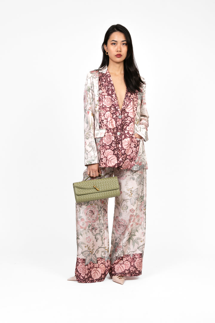 Tensione In - Pantalone floreale con elastico Art. 36722