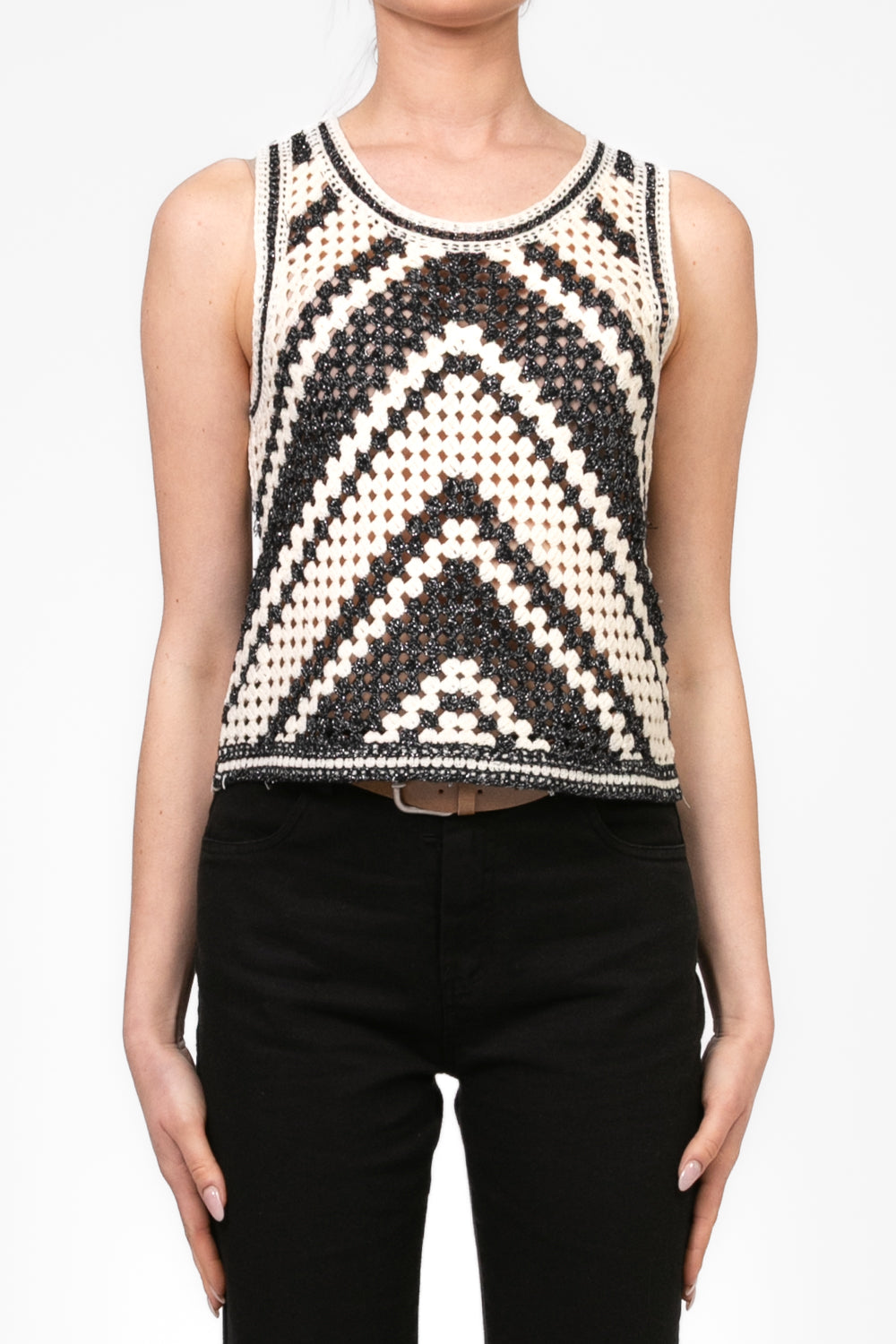 Have One - Top crochet con filo lurex Art. RJJ-N076