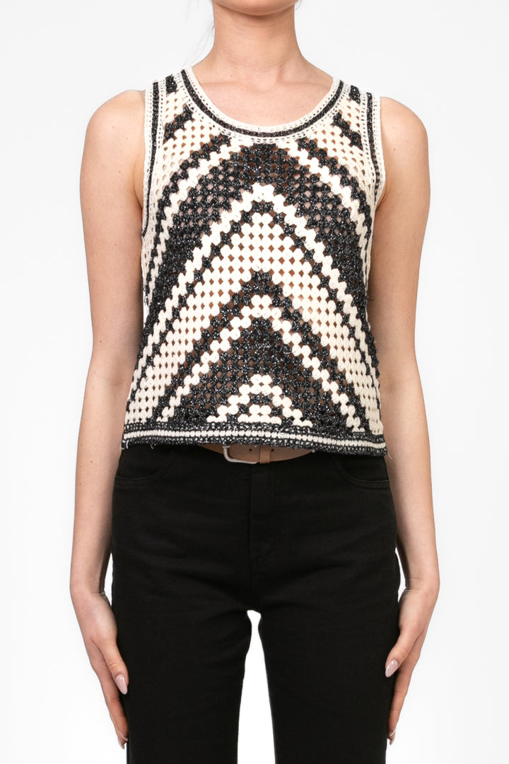 Have One - Top crochet con filo lurex Art. RJJ-N076
