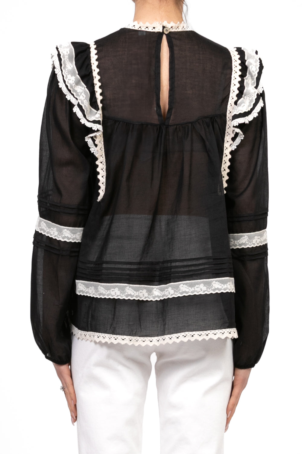 Tensione In - Blusa con ricamo pizzo Art. 36616