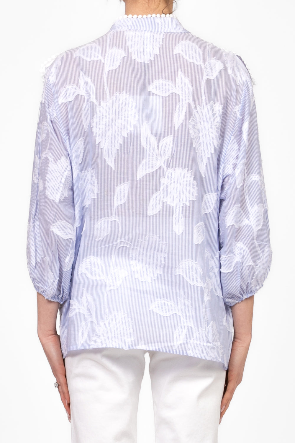 Tensione In - Camicia bacchettata con rouches Art. OD1112