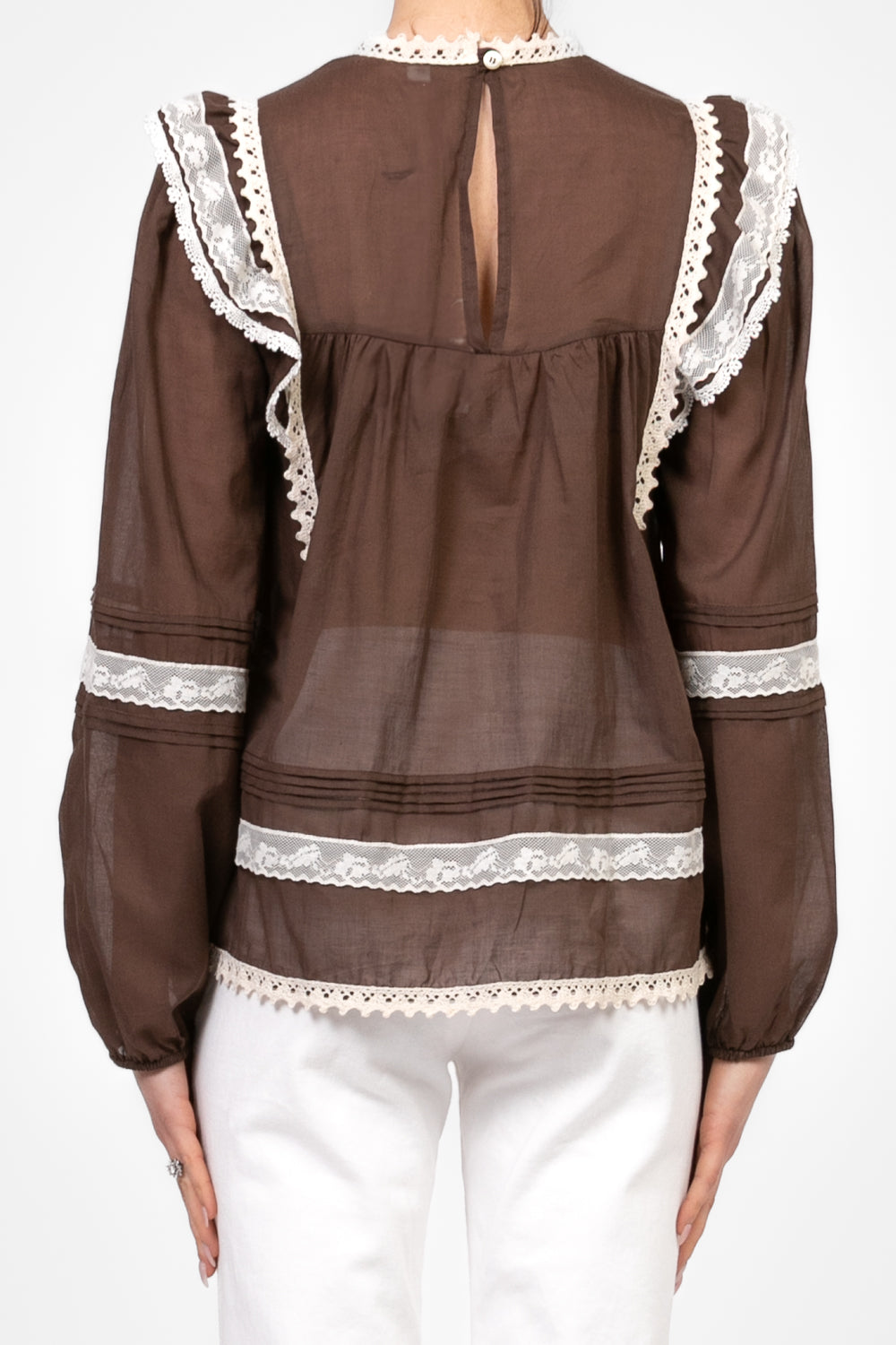Tensione In - Blusa con ricamo pizzo Art. 36616