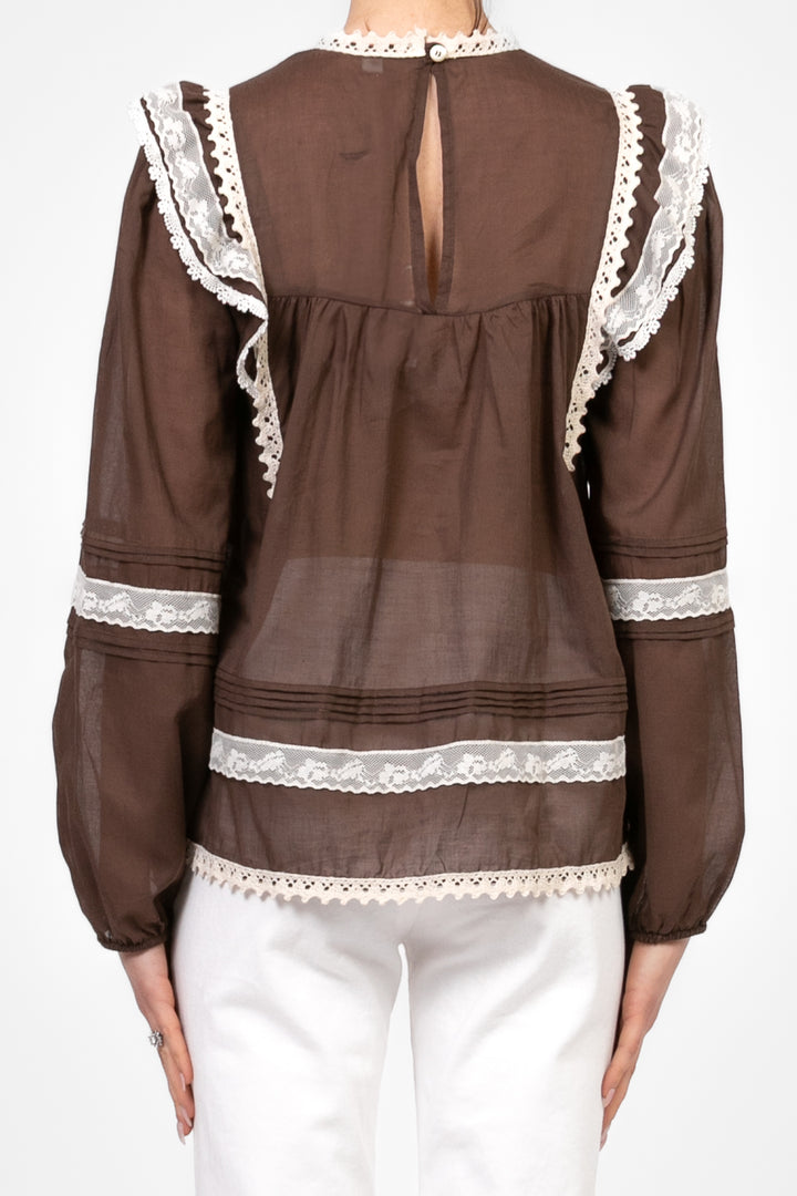 Tensione In - Blusa con ricamo pizzo Art. 36616
