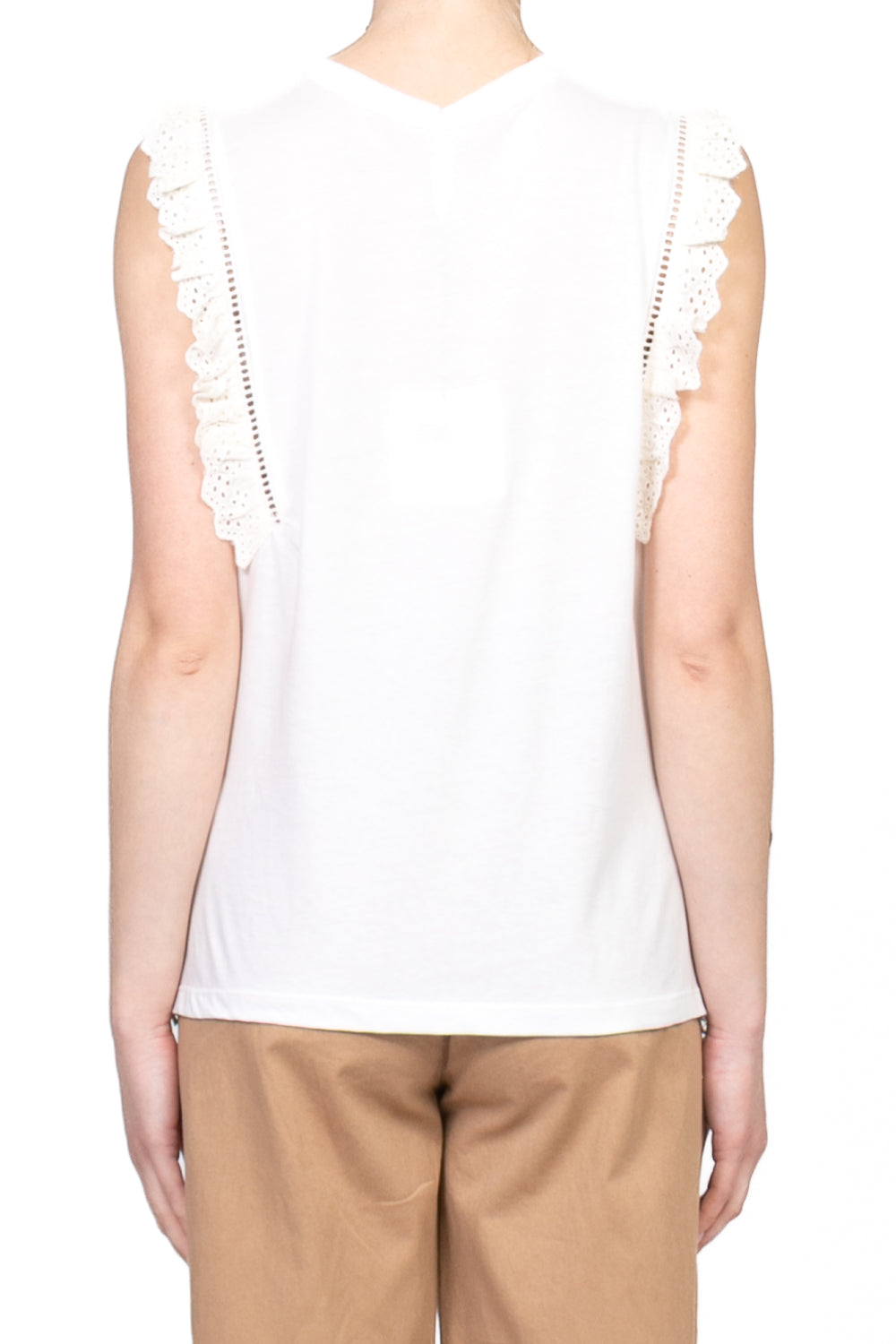 Tensione In - Top in pizzo con rouches Art. S25MA20
