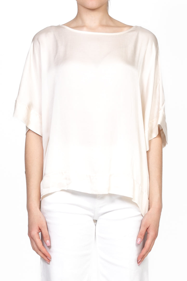 Tensione In - Blusa over in satin Art. F5293B05QPE25
