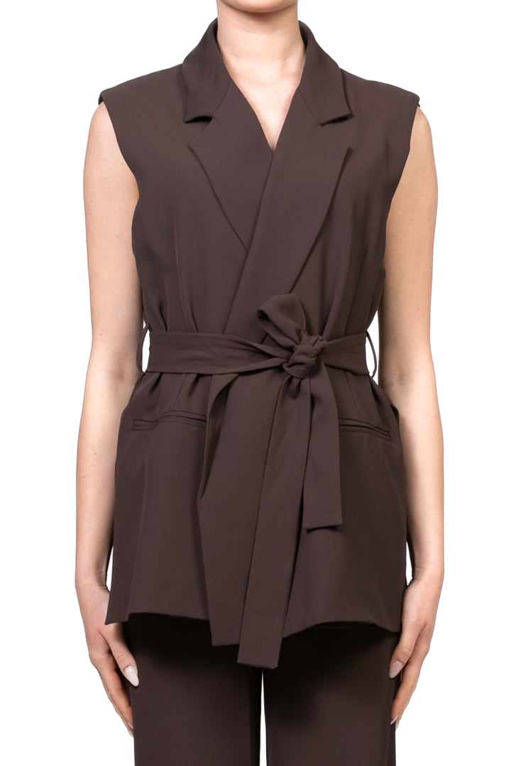 Vicolo - Gilet fluido  con fusciacca Art. TD2174