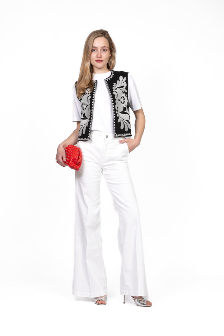 Emunà - Gilet ricamato