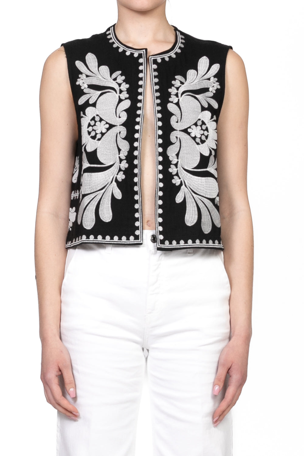 Emunà - Gilet ricamato