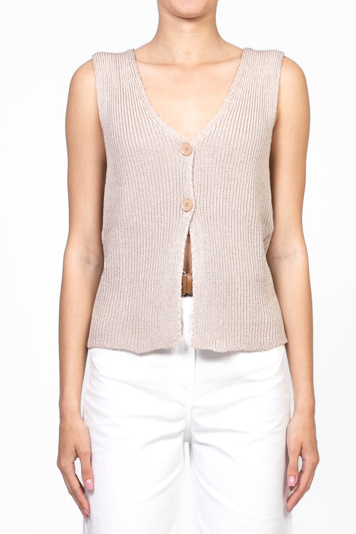 Vicolo - Gilet con bottoni Art. 55028D