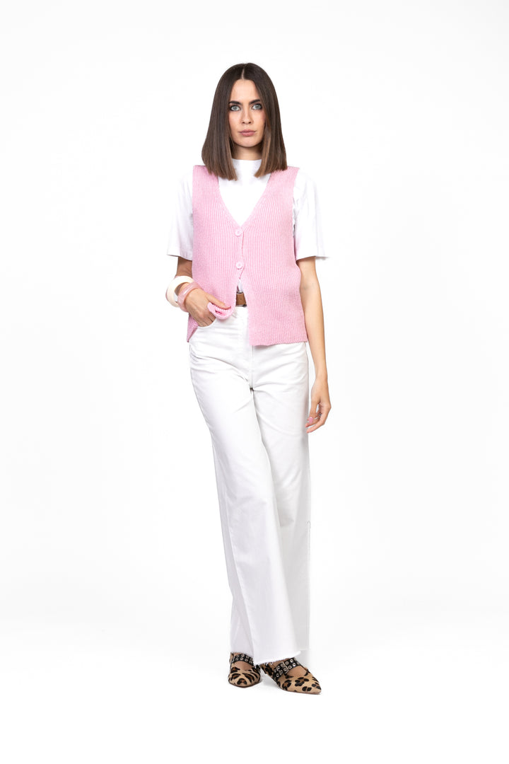 Vicolo - Gilet con bottoni Art. 55028D