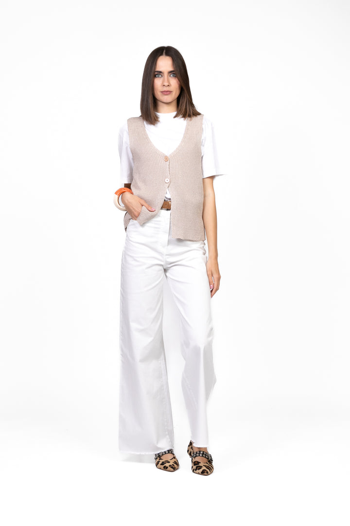 Vicolo - Gilet con bottoni Art. 55028D