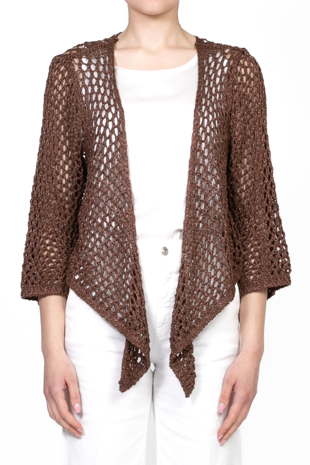 Vicolo - Cardigan scaldacuore lurex traforato Art. 33015D