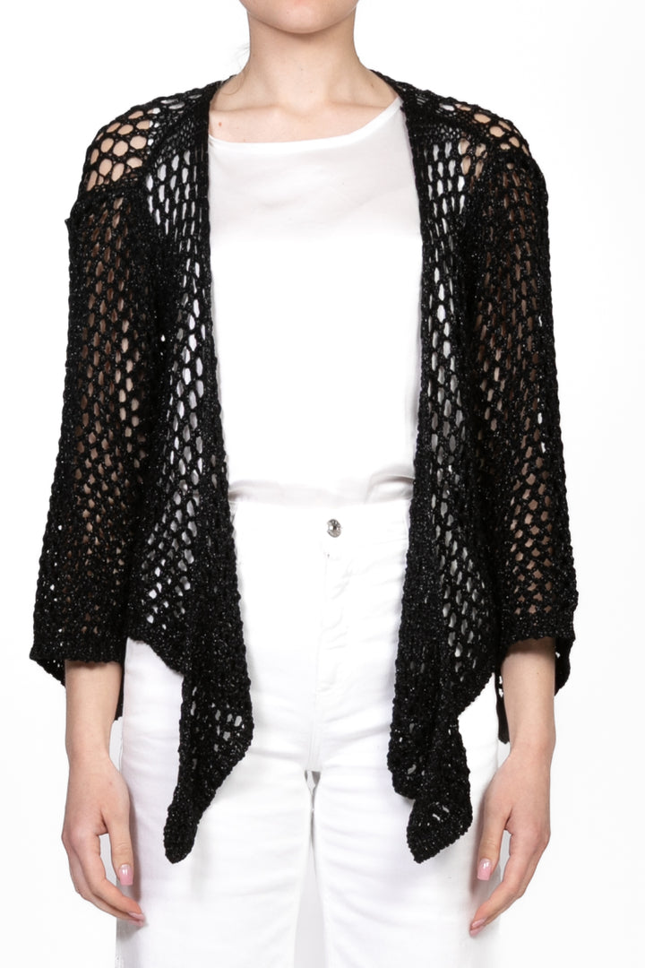 Vicolo - Cardigan scaldacuore lurex traforato Art. 33015D