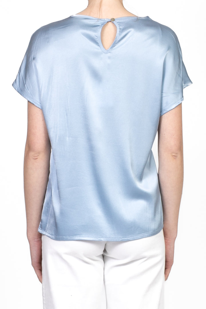 Tensione in - Blusa manica corta in satin Art. F8460B97Q