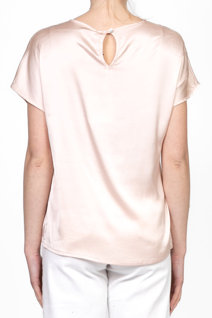 Tensione in - Blusa manica corta in satin Art. F8460B97Q