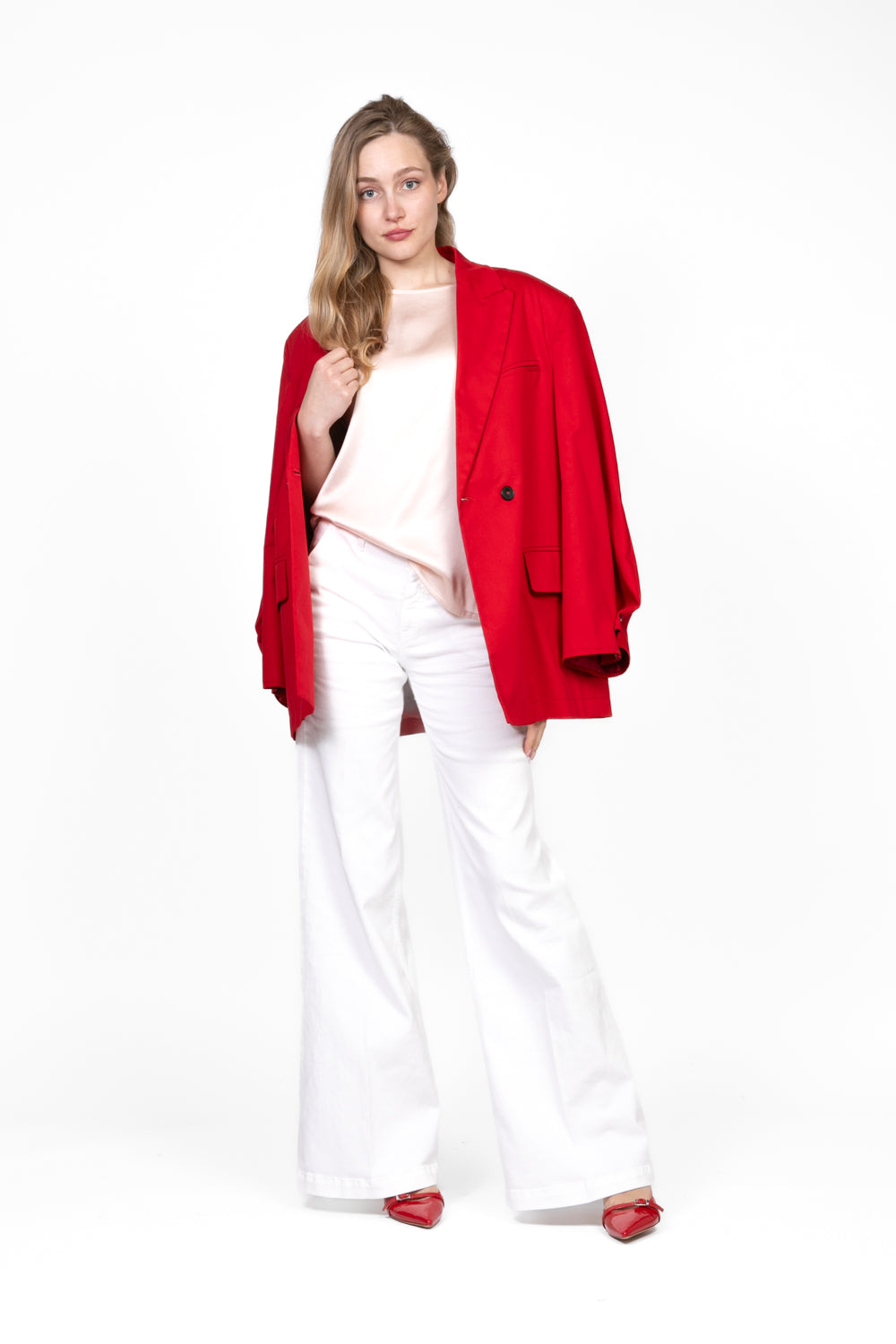 Tensione in - Blusa manica corta in satin Art. F8460B97Q