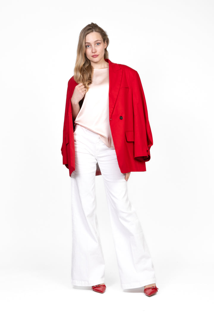 Tensione in - Blusa manica corta in satin Art. F8460B97Q